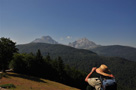 Montenegro - peaks of Komovi mountain in Montenegro, pictured from slopes of Bjelasica mountain