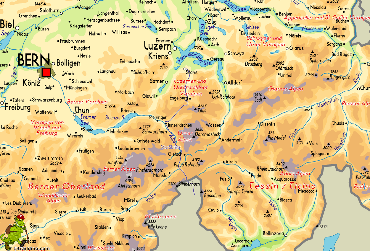 Map Via Sbrinz